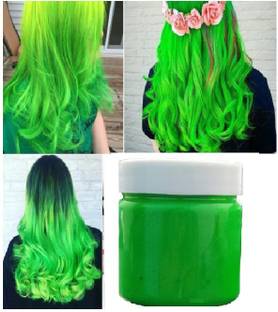MYEONG NEW AND BEST FOR HAIR COLORING TEMPORARY GREEN HAIR WAX , GREEN