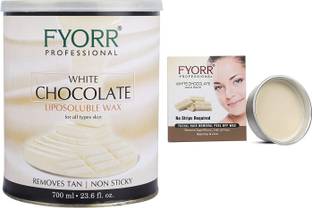 FYORR Less Painful No Redness White Chocolate 700ML Wax & 80GR Katori Wax Combo Pack Wax