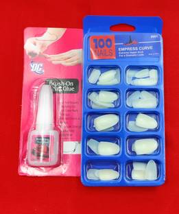 susvij enterprises susvij white natural nails with big glue