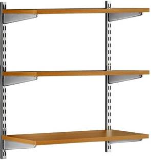 AVRIAN Wall Mount Height Adjustable Storage Holder Shelf for Home & Office;D:24x24x8 in Particle Board Wall Shelf