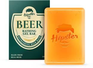 HIPSTER Beer Bathing Gel Bar Bath Soap For Men, Refreshing & Deep Cleansing, Handmade