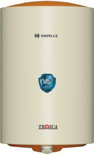 HAVELLS 15 L Storage Water Geyser with Flexi Pipe (Troica, Ivory Brown)