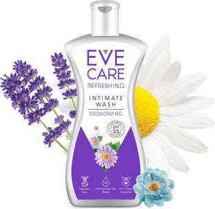 EveCare Intimate Hygiene Wash Refreshing, Gentle Cleansing and Deodorizing With Natural Ingredients, pH 3.5, Dermatologically Tested, Perfect For Daily Use Intimate Wash