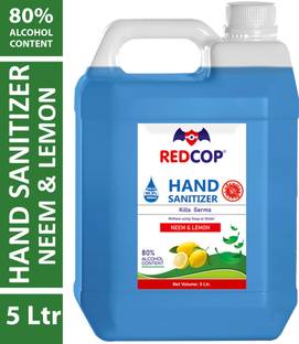 REDCOP Alcohol Based Antibacterial Liquid , Surfaces Kills 99.9% Germs Hand Sanitizer Bottle