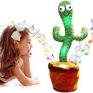 HIRNAYA Dancing Cactus Singing Cactus Recording and Repeat Your Words for Education Toys
