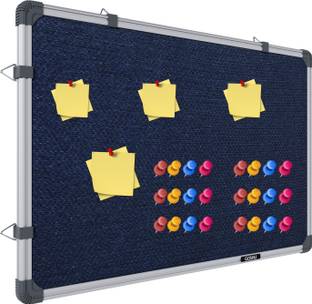 GOSHU 2x3 feet Notice Board / Pin Up Display Board with 50 pins for Office and Home Notice Board