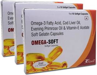 Knoll Omega-Soft omega-3, cod liver, Evening Primrose & Vitamin E Oil softgels