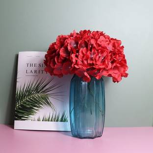 well art gallery Artificial Hydrangea Flowers Head for Wedding Home Party Baby Shower Decoration Red Hydrangea Artificial Flower