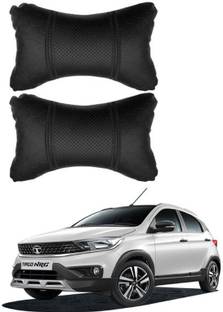 RONISH Black Leatherite Car Pillow Cushion for Tata