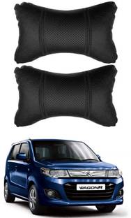 RONISH Black Leatherite Car Pillow Cushion for Maruti Suzuki
