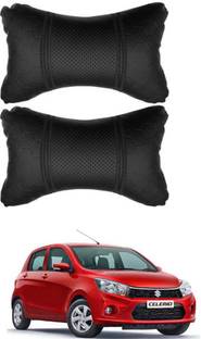 RONISH Black Leatherite Car Pillow Cushion for Maruti Suzuki