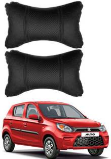 RONISH Black Leatherite Car Pillow Cushion for Maruti Suzuki