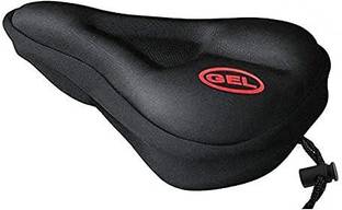 PEDFIT Silicone Gel Saddle and Soft Seat Cover with Cushion for Bicycle (Black) Bicycle Seat Cover Free Size