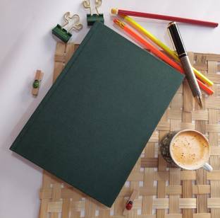 TORTUGA Hardbound ,Hardcover Sketchbook journal (pack of 1)120 gsm ( Bottle Green) A5 Notebook Unruled 160 Pages