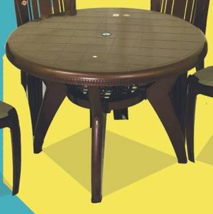 AAMROSE Plastic 4 Seater Dining Table