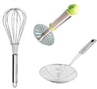 Wishful utensilio MASHER-STRAINER-WHISK Stainless Steel Kitchen Tool Set