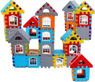 HENGLOBE Building Blocks Set Educational Toy Learning Activity Game for Kids Toys 50 pcs
