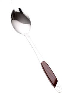 Primetan Stainless Steel Cooking and Serving Spoon (J-Veg Serving) Stainless Steel Serving Spoon