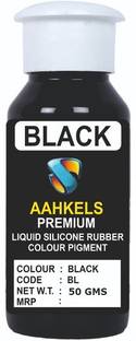 AAHKELS SILICONE LIQUID RUBBER PIGMENT BLACK 50 GRAM