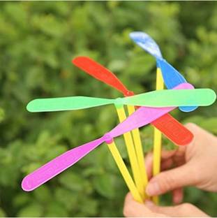 imtion ® ( PACK OF 10 Pcs ) Air Flying Toys Plastic Propeller Outdoor Flying ToY
