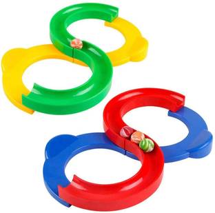Gomzy 8 Shape Infinite Loop Interaction Creative Track Toy with 2 bouncing ball