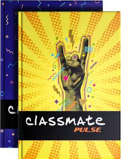 Classmate Pulse All Purpose Journal Hard Cover: A5 Notebook Single Line 192 Pages