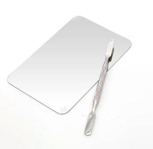 Elecsera Makeup Palette Spatula Rectangle Shape Foundation Mixing Plate Tool