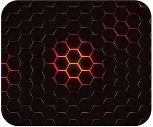 ZORI HONEYCOMB_BLACK Pattern Gaming Mouse PAD for Computer, PC and Laptop Mousepad