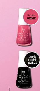 AVON Color Me Pretty Nail Enamel Rose, Dark Night