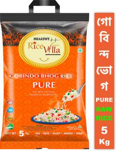 Healthy Rice Villa Gobindo Bhog  Rice Pure Gobindobhog Rice (Small Grain, Raw)