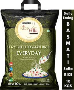 Healthy Rice Villa 11-21 Steam Basmati Rice Everyday 10Kg Basmati Rice (Long Grain, Parboiled)