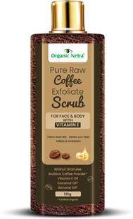 Organic Netra Raw Coffee Exfoliate Scrub Face,Body Clears Dead Skin ,Detans Body Scrub