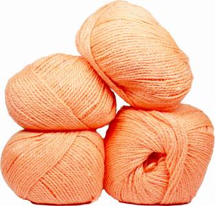Royal Villa Peach - Woolen Crochet Yarn Thread. Wool Yarn for Knitting. Woolen Thread-200gm
