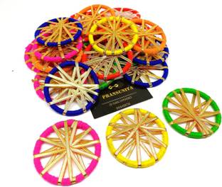 PRANSUNITA Multicolor Gota Chakri/Bangles for Art Work Diwali