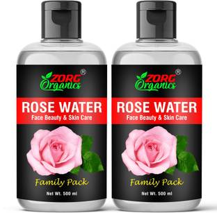 Zorg Organics 100% Pure Rose Water (Gulab Jal) For Face & Skin Care - Men & Women Face Wash
