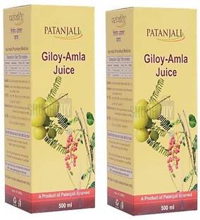 PATANJALI Giloy Amla Juice 500 ml (Pack of 2)