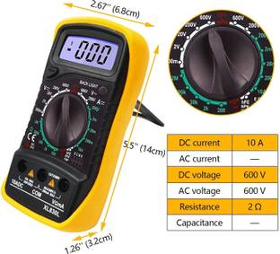 Ekavir Digital Multi Meter With Back Light & Stand 830L For Testing AC/DC Voltage Digital Multimeter