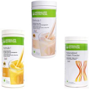 HERBALIFE Formula 1 Shake Mango +Strawberry Protein Powder 400 Gram Plant-Based Protein
