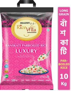 Healthy Rice Villa Banskati  Rice Luxury 10Kg Baskati Rice (Medium Grain, Parboiled)