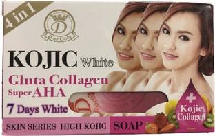 D.NE GOLD KOJIC GLUTA COLLAGEN SUPER AHA 7DAYS WHITE (SKIN SERIES HIGH KOJIC) SOAP 160G