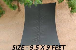 Duronet Shade Sail Polyester Rectangle Waterproof &UV Protection Sun Awning, 9.5X9 Feet Tent - For Car Parking,Garden,Children Play Areas, Verandas, Lawn,Balcony With SS Hook & Rope