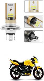 PECUNIA Bike H4 LED COB Motorcycle Bike Hi/Lo Headlight Lamp Bulb 123 Headlight Motorbike LED for TVS (12 V, 10 W)
