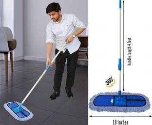 Livronic Wet and Dry Flat Floor Mop 67x14x5 (18-Inch) Easy to Use Floor Cleaning Mop Wet & Dry Mop