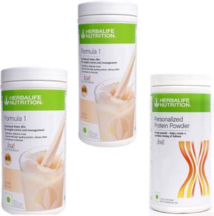 HERBALIFE Formula 1 Shake Vanilla + Vanilla Protein Powder 400 Gram Plant-Based Protein
