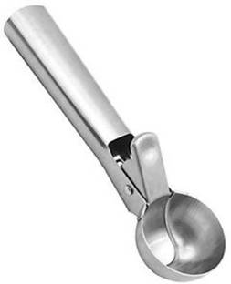 futurist world Stainless Steel Spring/Trigger Ice Cream Scoop Set of 1 Pc Stainless Steel Ice-cream Spoon