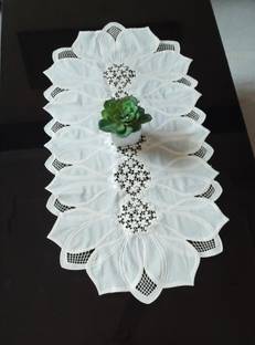 DELHI PVC CORP White 40 cm Table Runner