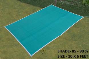 Duronet Sun Shade Sail - (85-90%) Sun Blockage -10 X 6 Feet with Cotton Niwar Tent - For Car Parking,Garden,Children Play Areas, Verandas, Lawn,Balcony