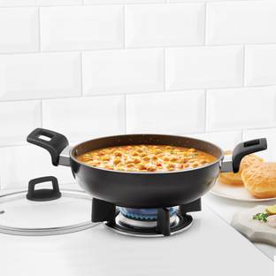 BOROSIL Kadhai 28 cm diameter with Lid 4 L capacity