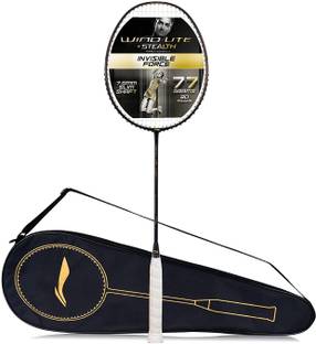 LI-NING Wind Lite Stealth- Gold(77gms) Black, Gold Unstrung Badminton Racquet