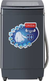 ONIDA 7.5 kg with Fuzzy Logic and Hydraulic Soft Close Glass Lid Fully Automatic Top Load Washing Machine Grey